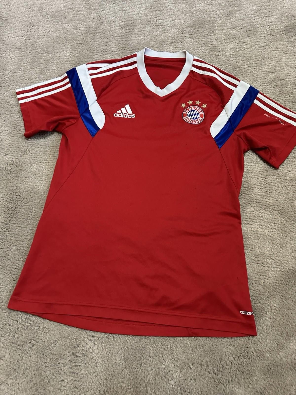 Adidas BAYERN MUNICH ADIDAS 2014/15 FOOTBALL SOCCER TRAINING JERSEY Size US M / EU 48-50 / 2 - 2 Thumbnail