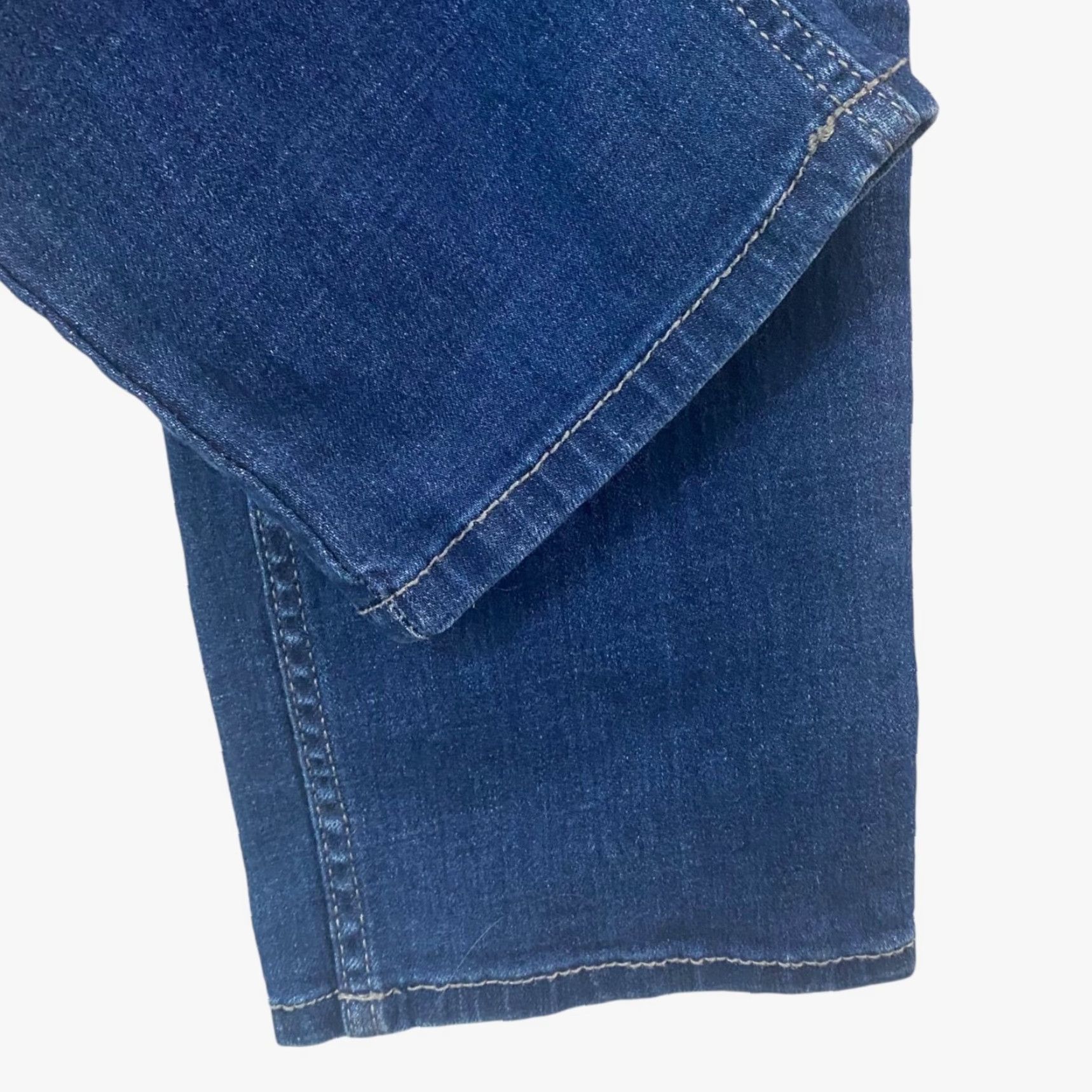 Buffalo David Bitton Buffalo David-Bitton Jeans Straight Mens 34X30 5-Pocket Denim Stretch Medium Wash Blue Denim Size US 34 / EU 50 - 7 Thumbnail