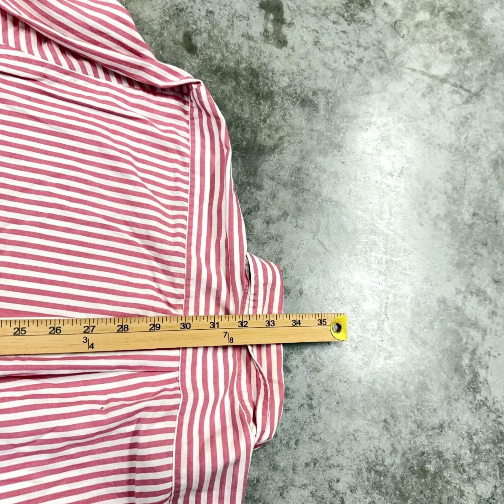 Lands' End Vintage Lands' End Shirt Mens Large Red Stripe Button Down Long Sleeve 90s Size US L / EU 52-54 / 3 - 6 Thumbnail