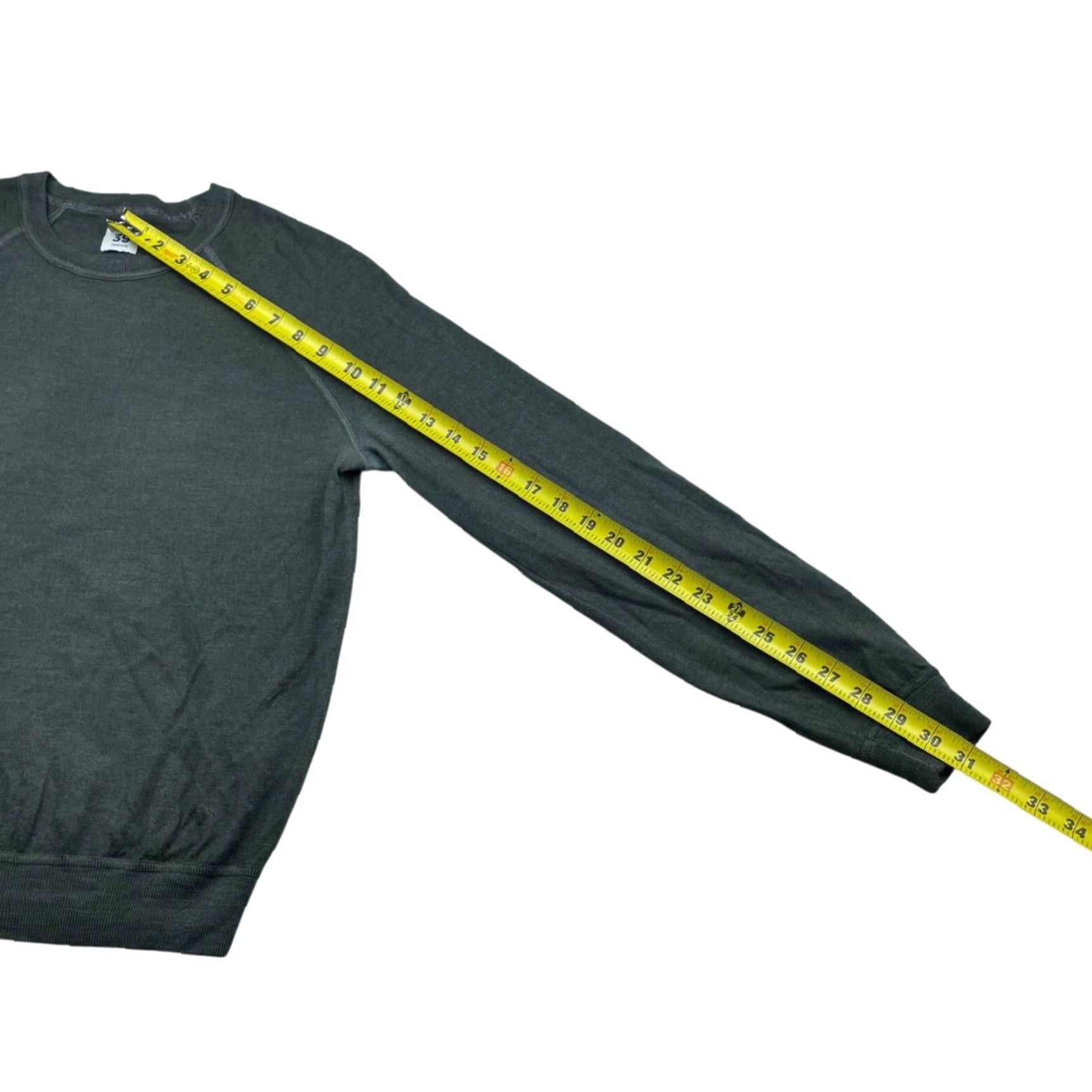 Vintage Boggi Milano 39 Men’s Pullover Sweater 100% Wool Crewneck Green/Gray Small Shirt Mens Size US S / EU 44-46 / 1 - 7 Thumbnail