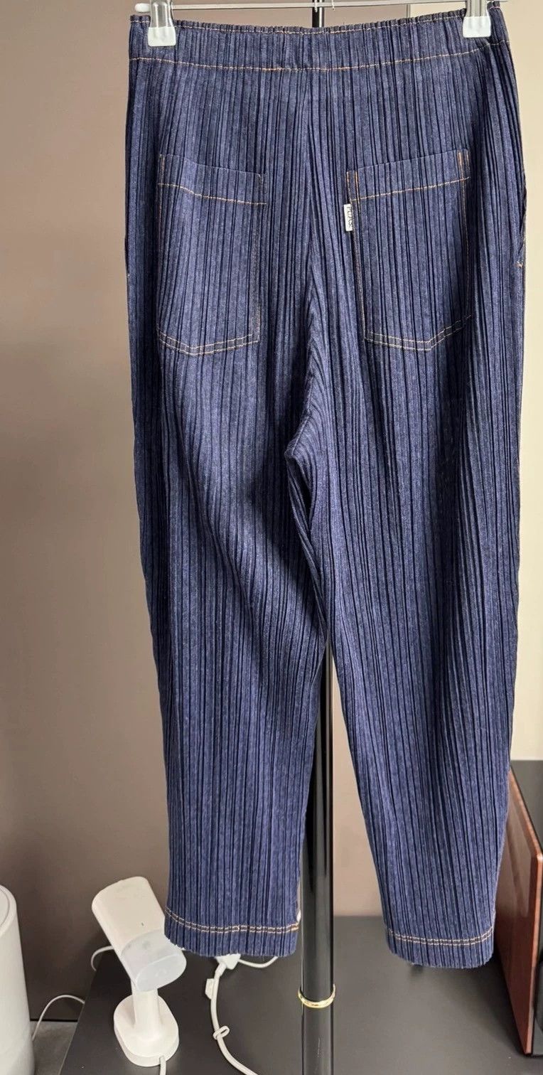 Issey Miyake issey miyake size:3 Blue straight-leg pants Size 42" / US 20 - 2 Thumbnail
