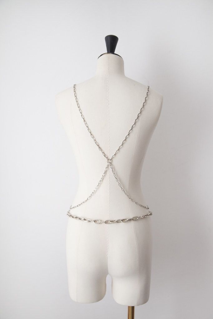 Maison Margiela AW01 silver harness & belt Size ONE SIZE - 5 Thumbnail