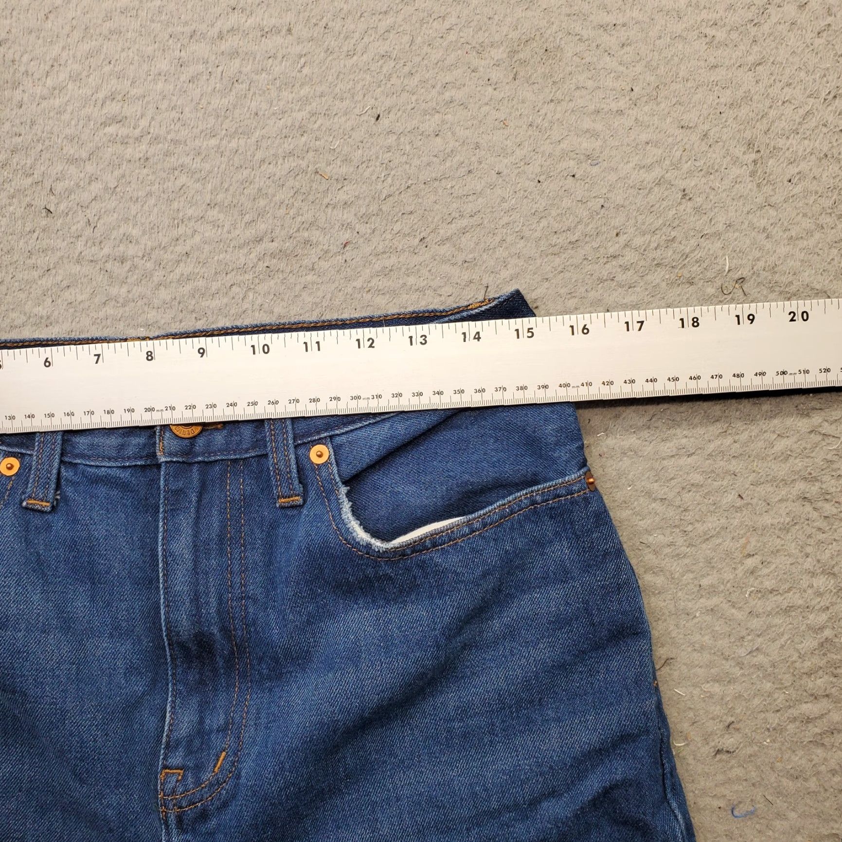 Madewell Madewell Baggy Straight-Leg Jeans Mens Size 29 Blue Denim Relaxed Fit Low Waist Shirt? Size US 29 - 6 Thumbnail