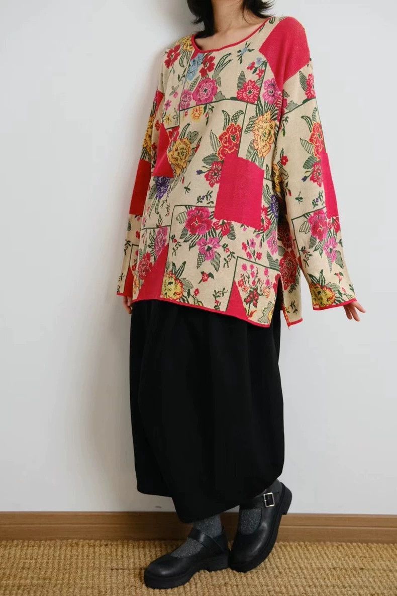 Kenzo KENZO Floral sweater Size S / US 4 / IT 40 - 6 Thumbnail