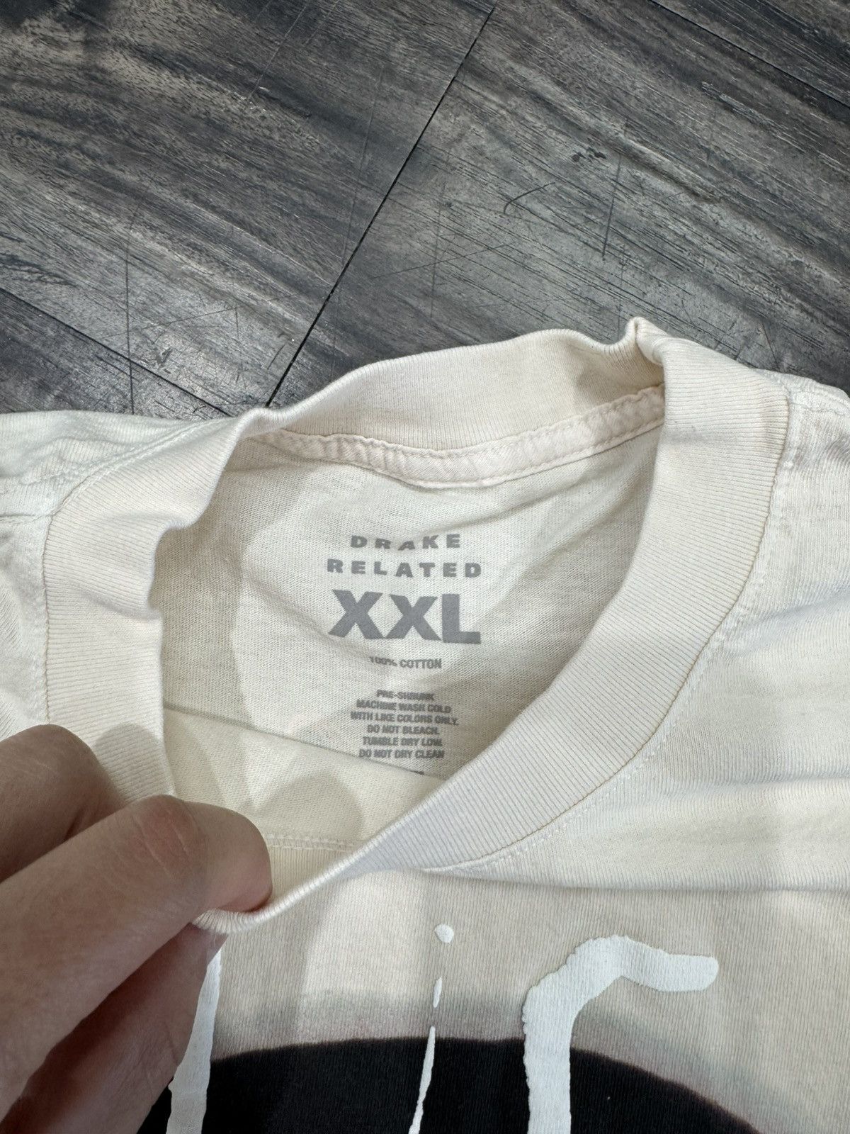 Drake Drake NWTS Huge Fan T-shirt Cream Size US XXL / EU 58 / 5 - 3 Thumbnail