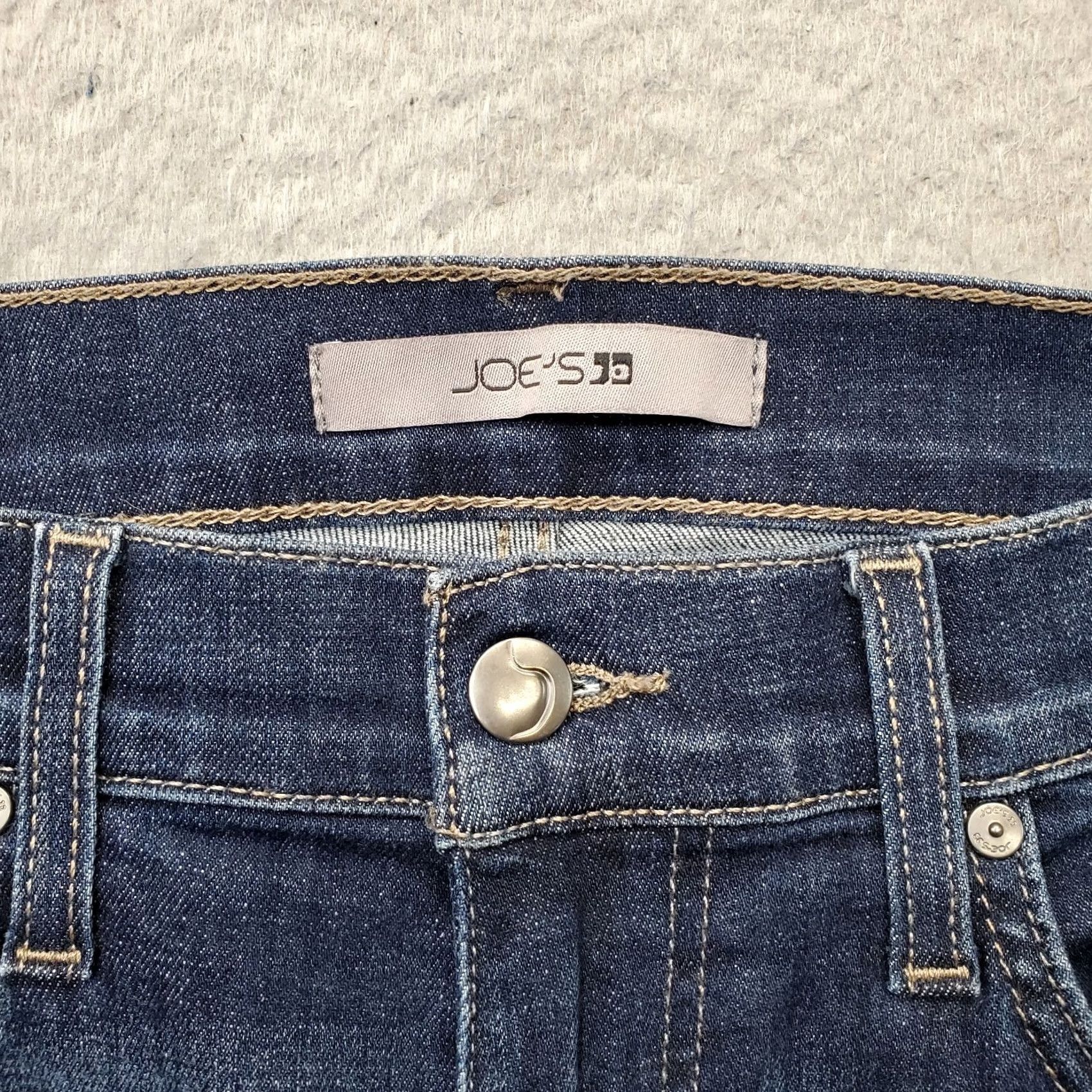 Vintage Joe's Jeans Womens 33 Blue Denim Faded Single-Stitch 5-Pocket Straight Leg Jeans Size 24" / US 00 / IT 34 - 7 Thumbnail