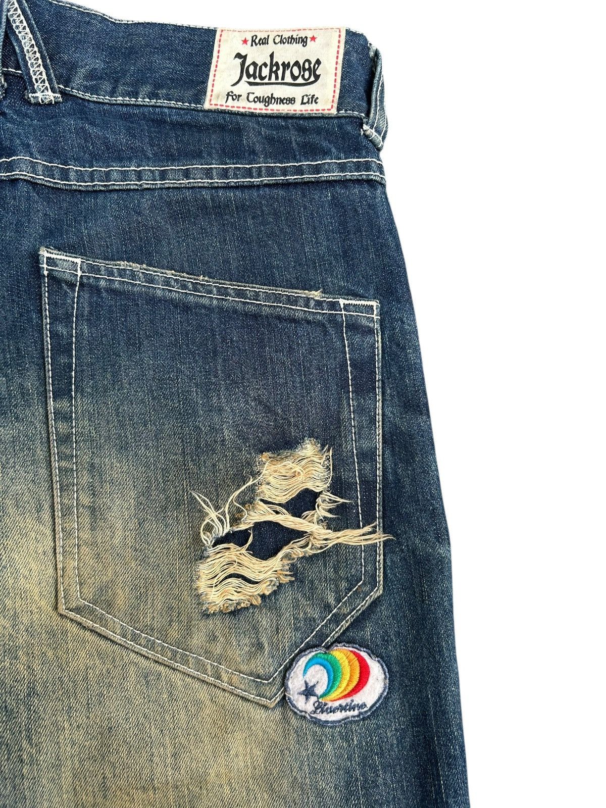 Kapital JACKROSE ROCK JAPANESE DISTRESSED DENIM JEANS Size US 31 - 11 Thumbnail