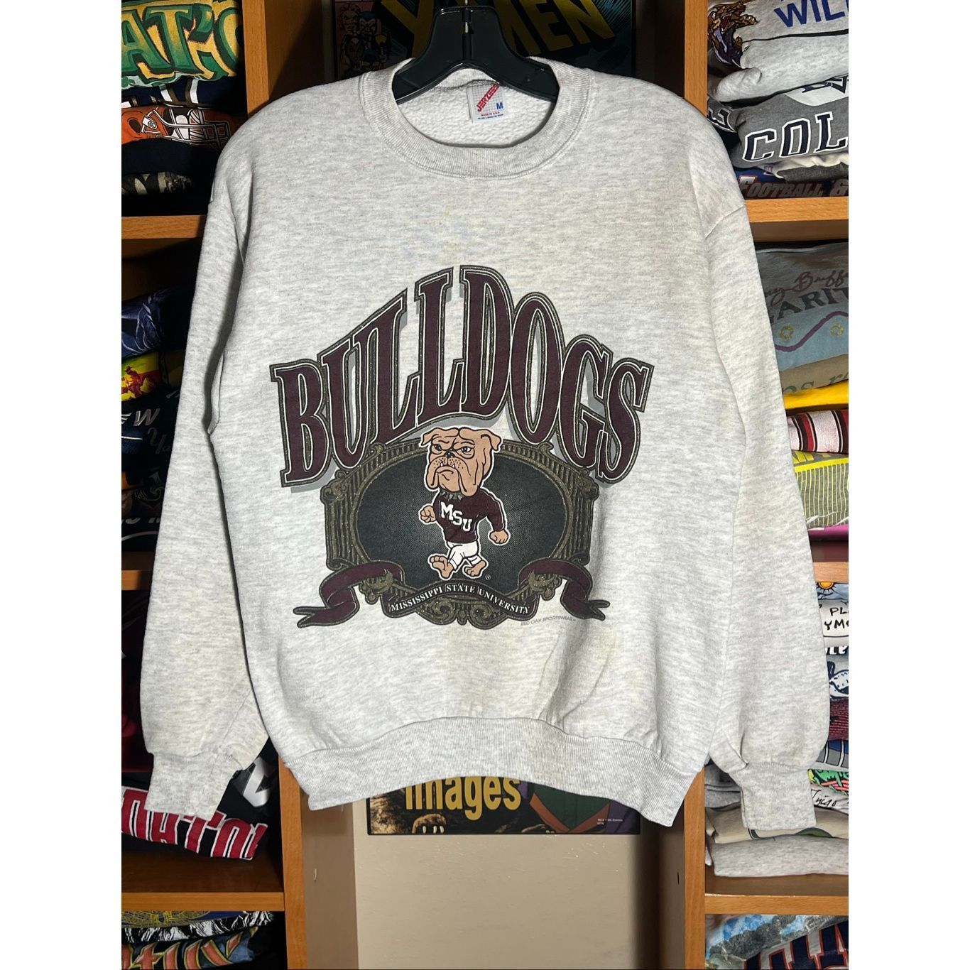 Vintage Vintage 90s Mississippi State University Bulldogs Sweater Size US M / EU 48-50 / 2 - 1 Thumbnail