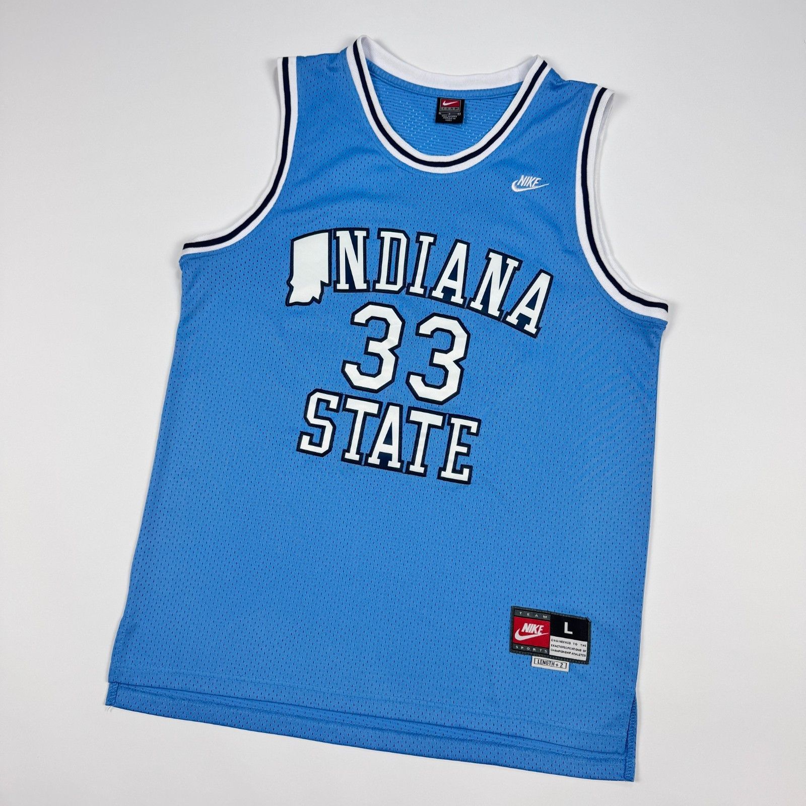 NBA Vtg Nike Indiana State Larry Bird 33 Jersey L Size US L / EU 52-54 / 3 - 11 Thumbnail