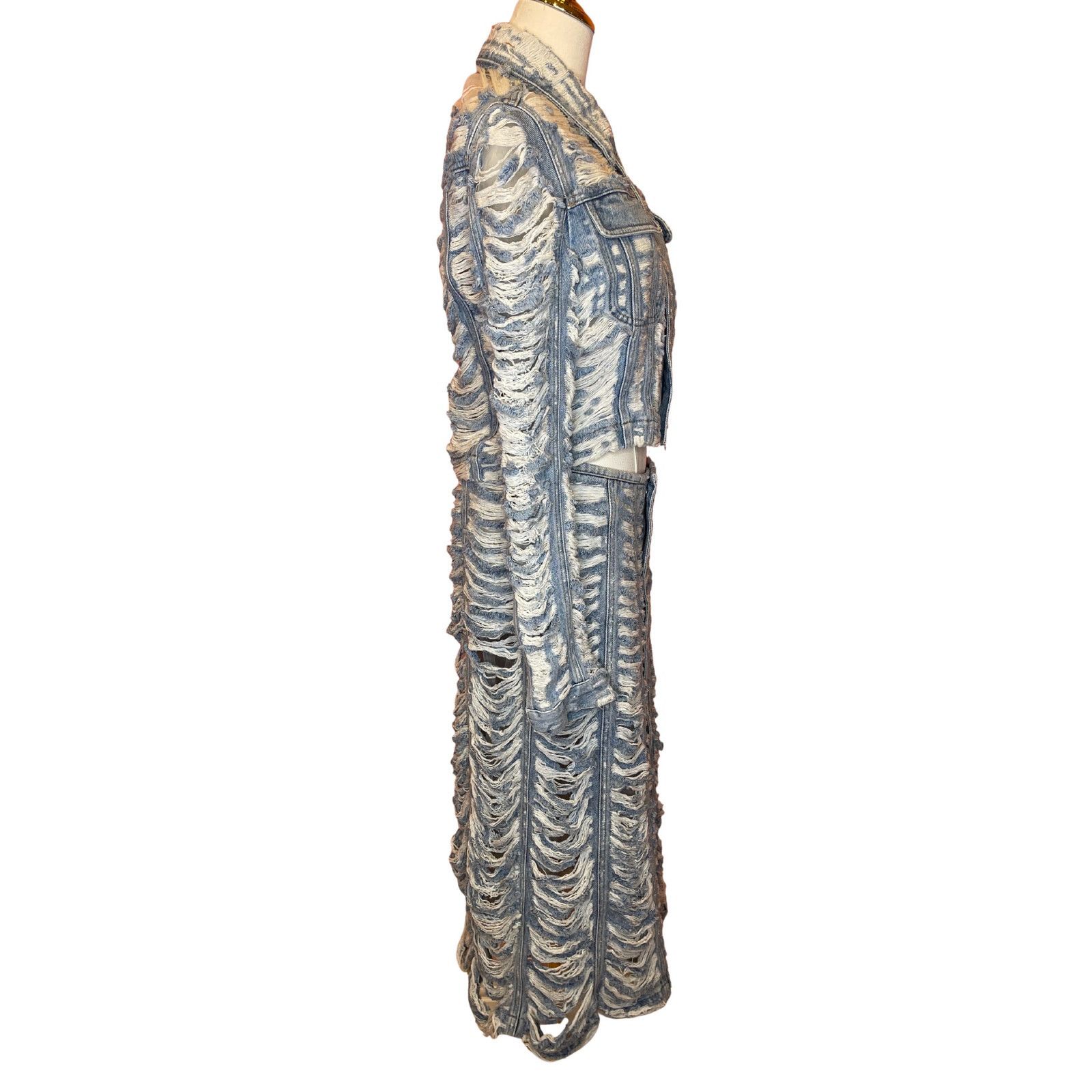 Diesel Diesel De-Ghil-FSC Denim MIdi Skirt, NWT Size: 25 Size 25" / US 0 / IT 36 - 13 Thumbnail