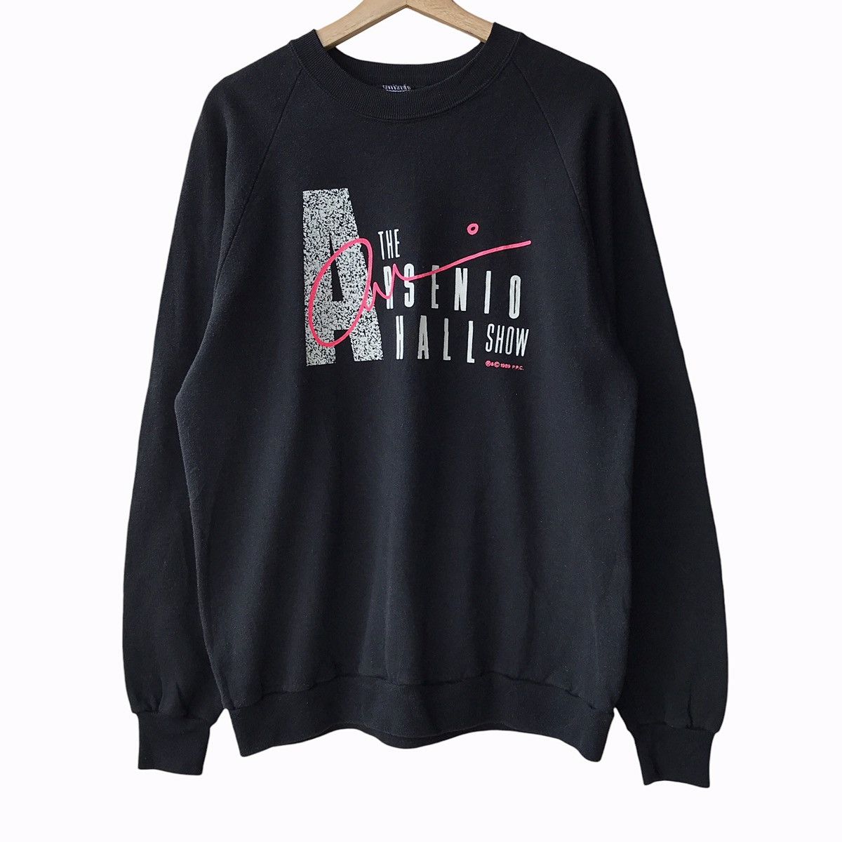 Jerzees × Vintage The Arsenio Hall Show Vintage 1989 Promo Sweatshirt Size US XL / EU 56 / 4 - 1 Thumbnail