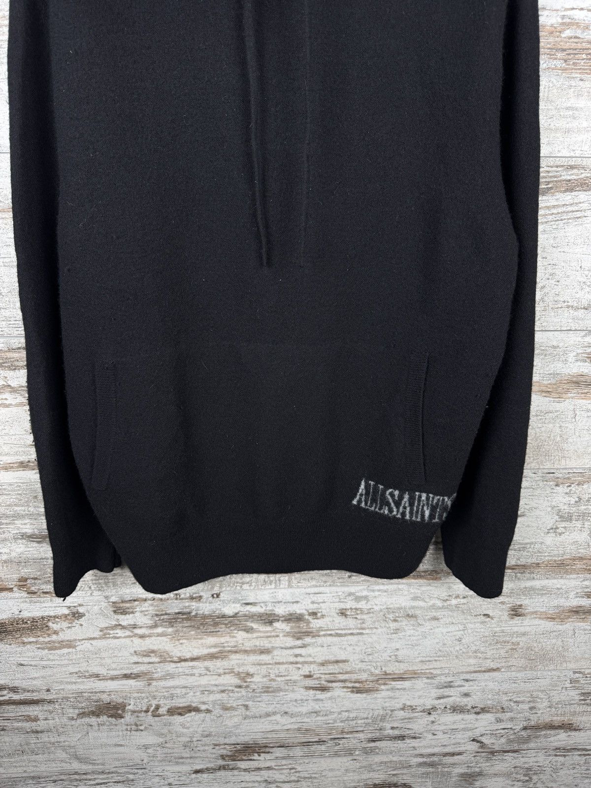 Allsaints × Japanese Brand Mens Vintage AllSaints frame hoody wool merino hoodie Size US XL / EU 56 / 4 - 3 Thumbnail