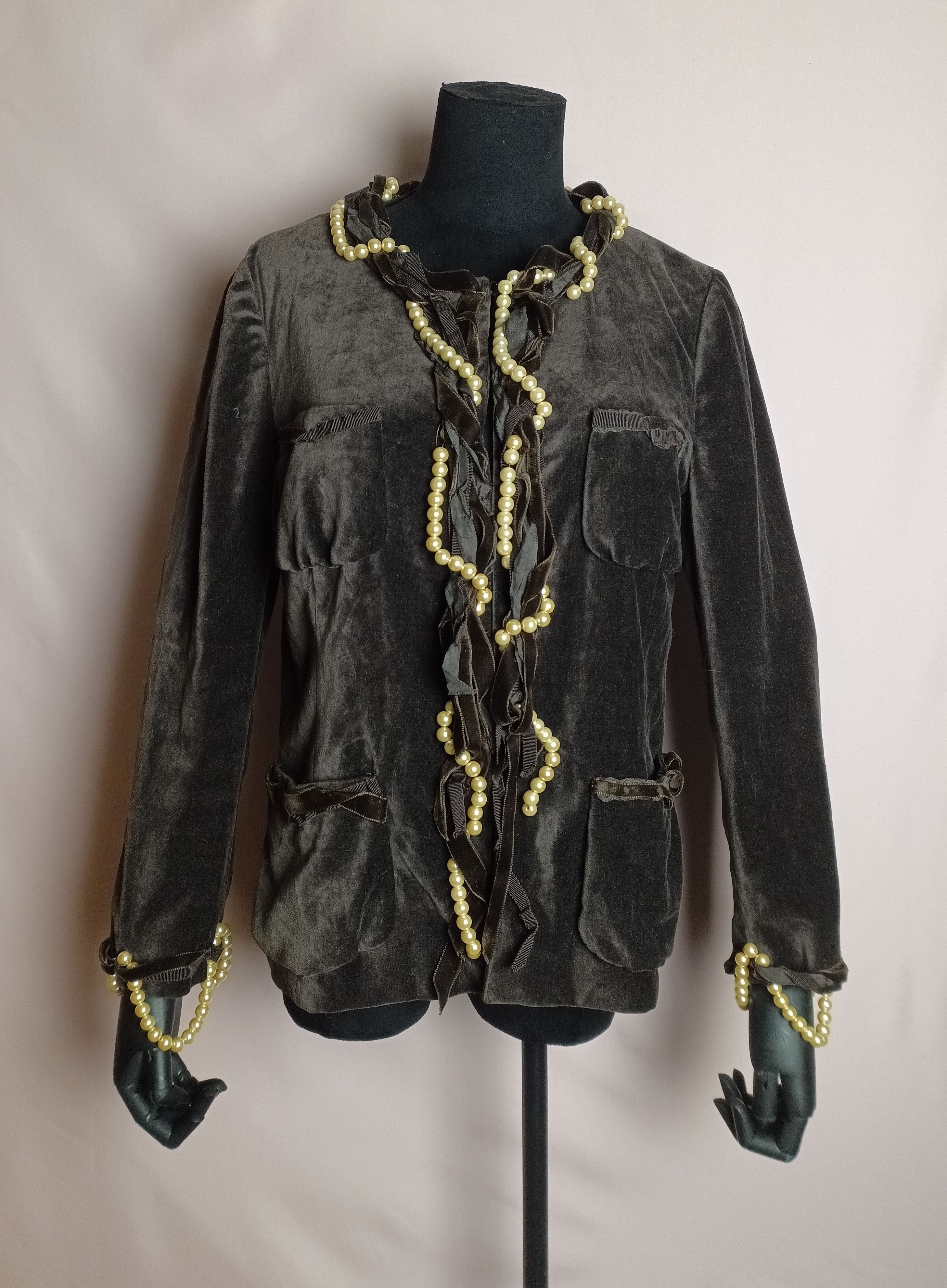 Moschino Moschino Cheap And Chic Brown Velvet Jacket Blazer Y2k Size M / US 6-8 / IT 42-44 - 5 Thumbnail