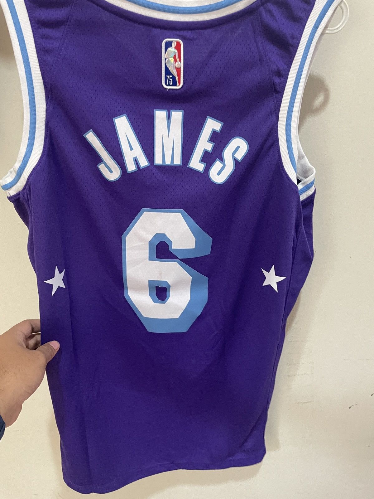 Nike LeBron James #6 Lakers 75th NBA Anniversary City Edition Size US S / EU 44-46 / 1 - 3 Thumbnail