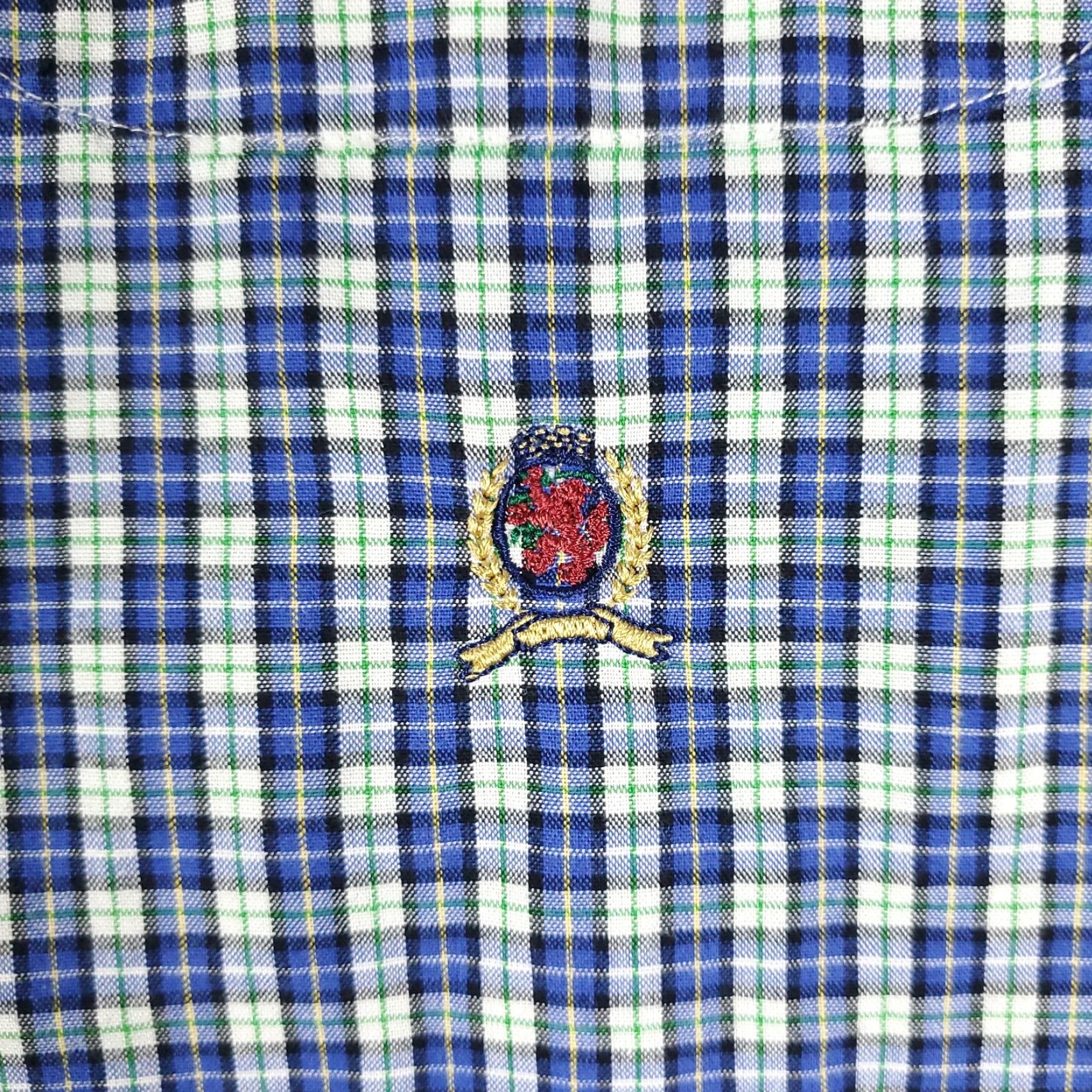 Tommy Hilfiger Tommy Hilfiger Shirt Mens XL Blue Plaid Casual Button Up Long Sleeve Size US XL / EU 56 / 4 - 2 Thumbnail