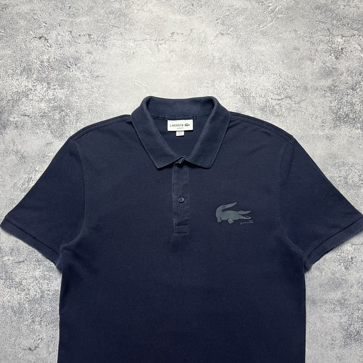 Lacoste Vintage Lacoste Big Logo Polo Shirt Streetwear Designer Y2K Size US M / EU 48-50 / 2 - 2 Thumbnail