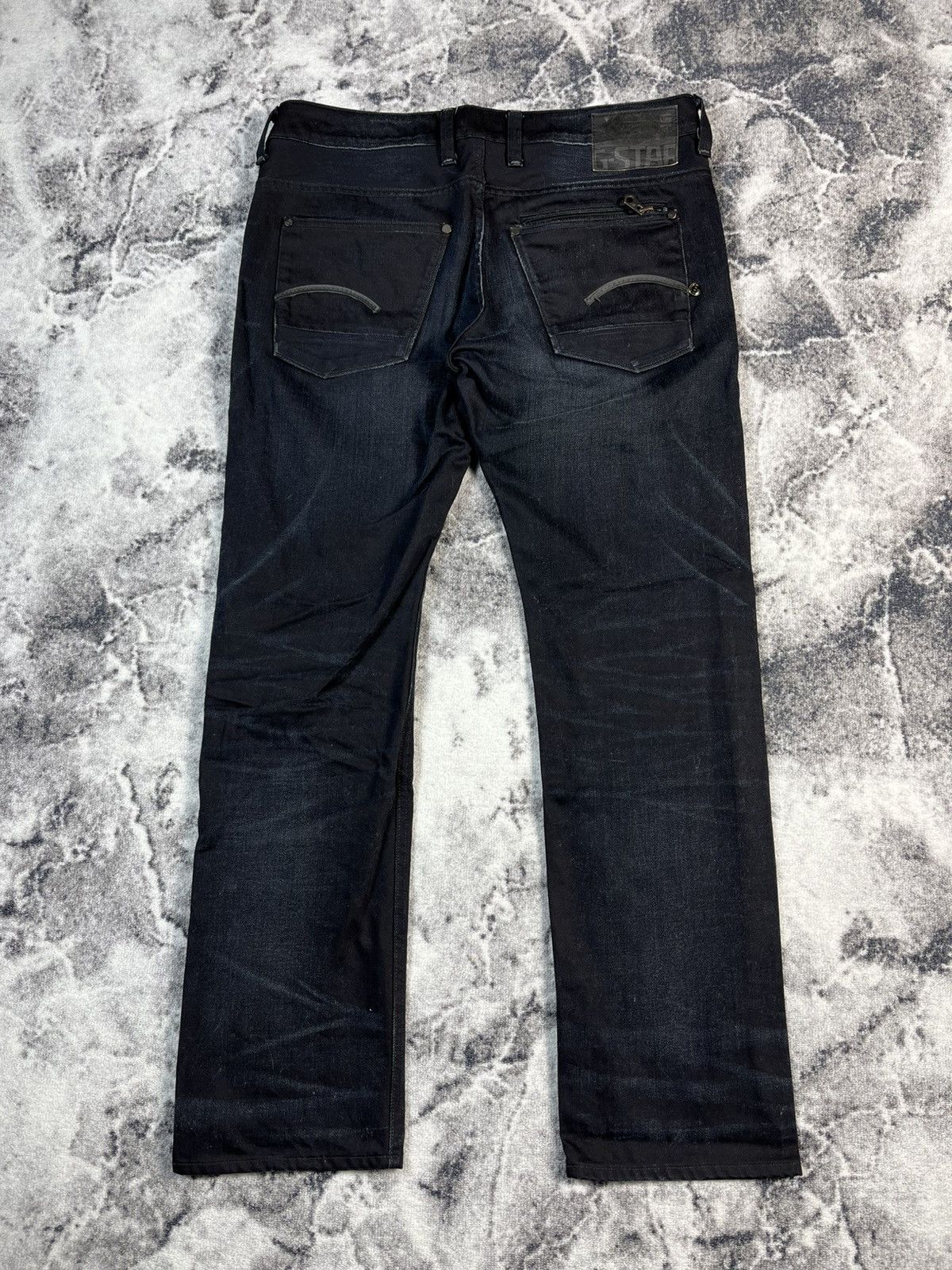 G-Star G-Star Raw Attacc Low Straight Dark Blue Jeans Size US 37 - 11 Thumbnail