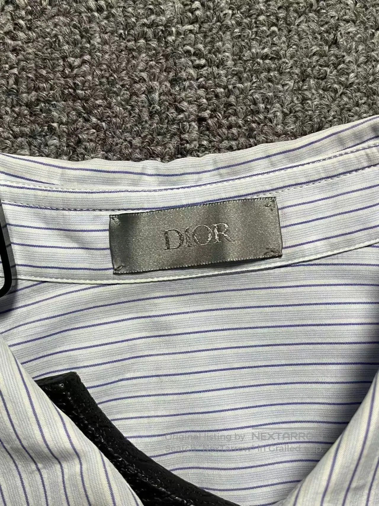 Dior Dior Striped Embroidered Logo Shirt Men. Size US M / EU 48-50 / 2 - 3 Thumbnail