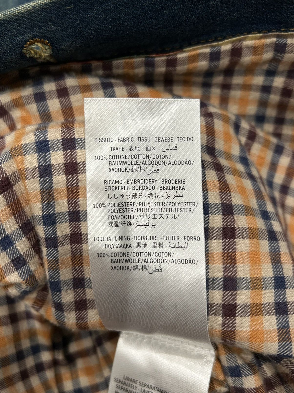 Gucci GUCCI DENIM JACKET WITH FLORAL EMBROIDERY Size US M / EU 48-50 / 2 - 11 Thumbnail