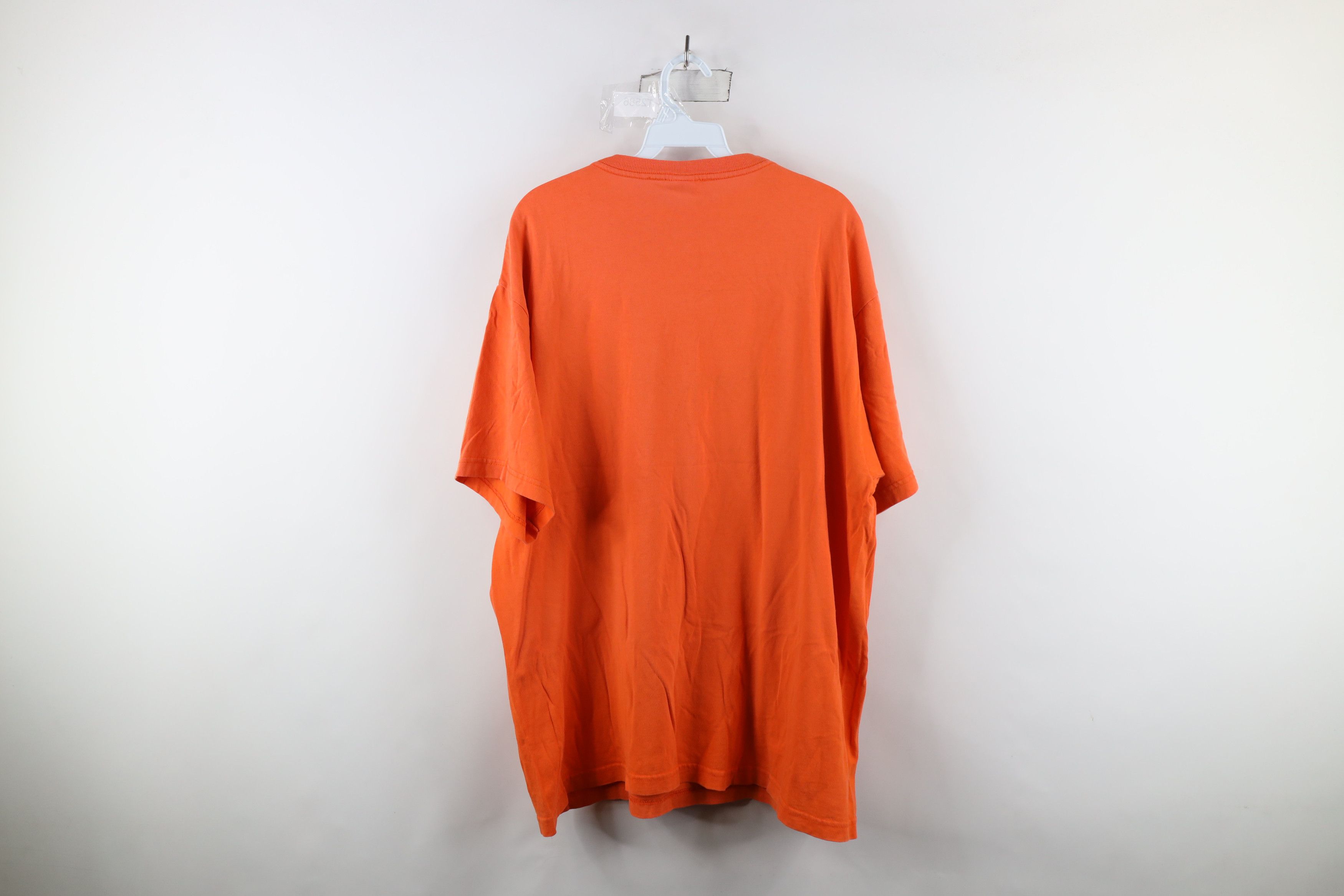 Ralph Lauren × Vintage Vintage 90s Chaps Ralph Lauren Spell Out Flag T-Shirt Orange Size US XL / EU 56 / 4 - 10 Thumbnail