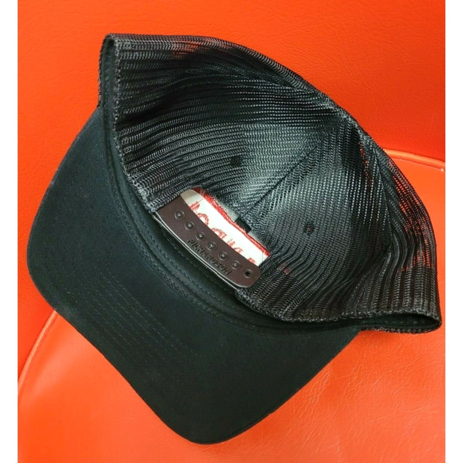 Vintage GANDOL Steel Doors Hardware Logo Adjustable Trucker Snapback Baseball Hat Cap MI Men Adjustable Black Richardson Hat Size ONE SIZE - 2 Thumbnail