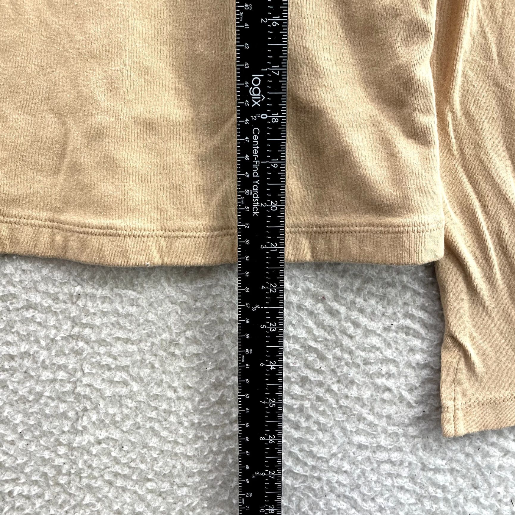 Vintage VINTAGE Xhilaration Top Shirt Long Sleeve Y2K Peach Orange Studded V-Neck L Girls Womens Size L / US 10 / IT 46 - 7 Thumbnail