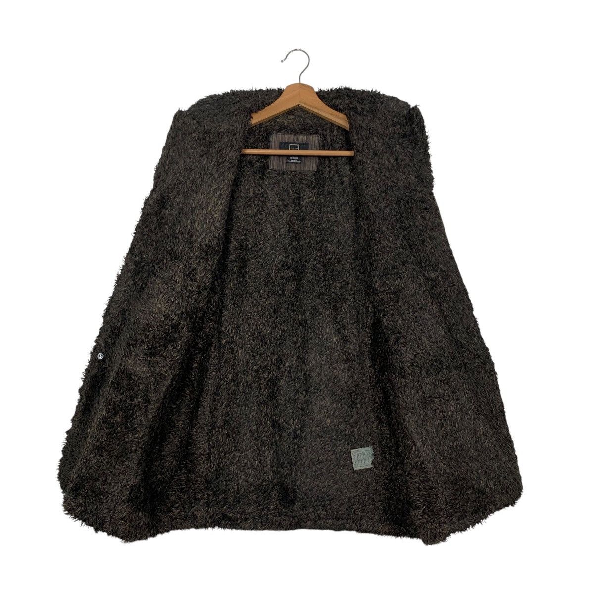 Vintage RESHAM Hard Cotton Striped Sherpa Lined Jacket #2872-C130 Size US M / EU 48-50 / 2 - 11 Thumbnail
