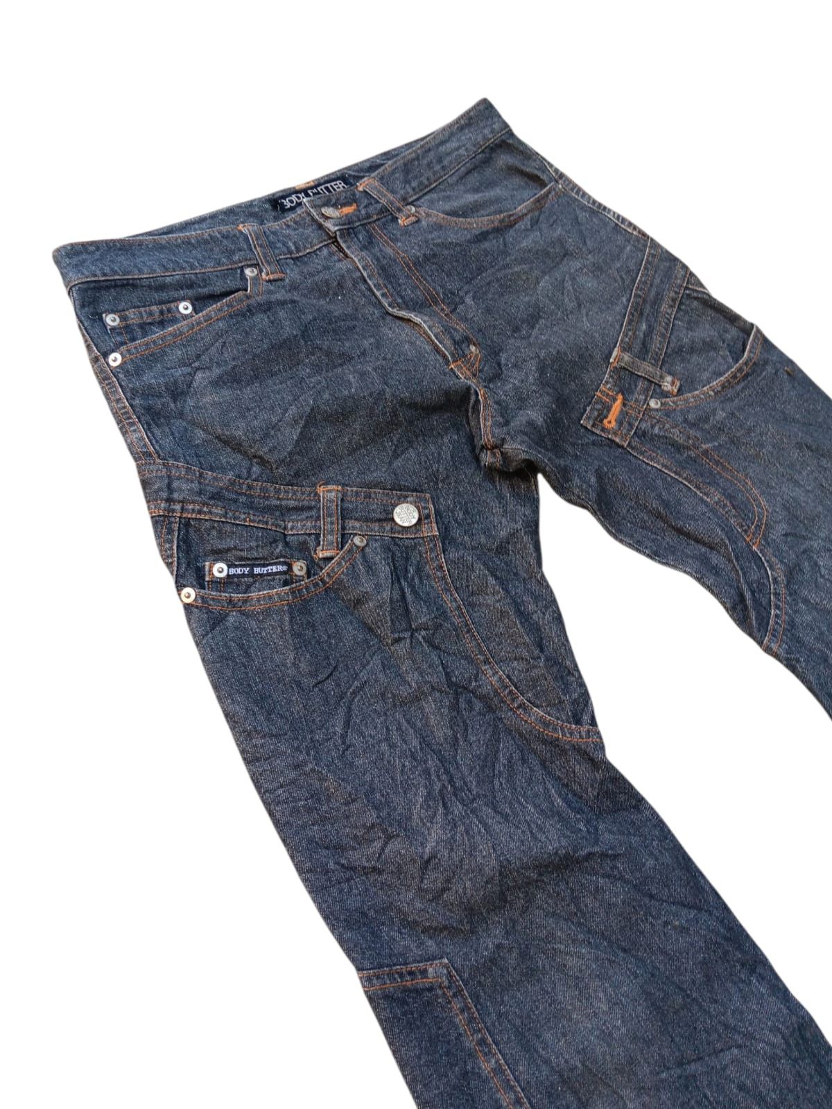 Japanese Brand Bodybutter recycle denim re build flared pants Size US 31 - 4 Thumbnail
