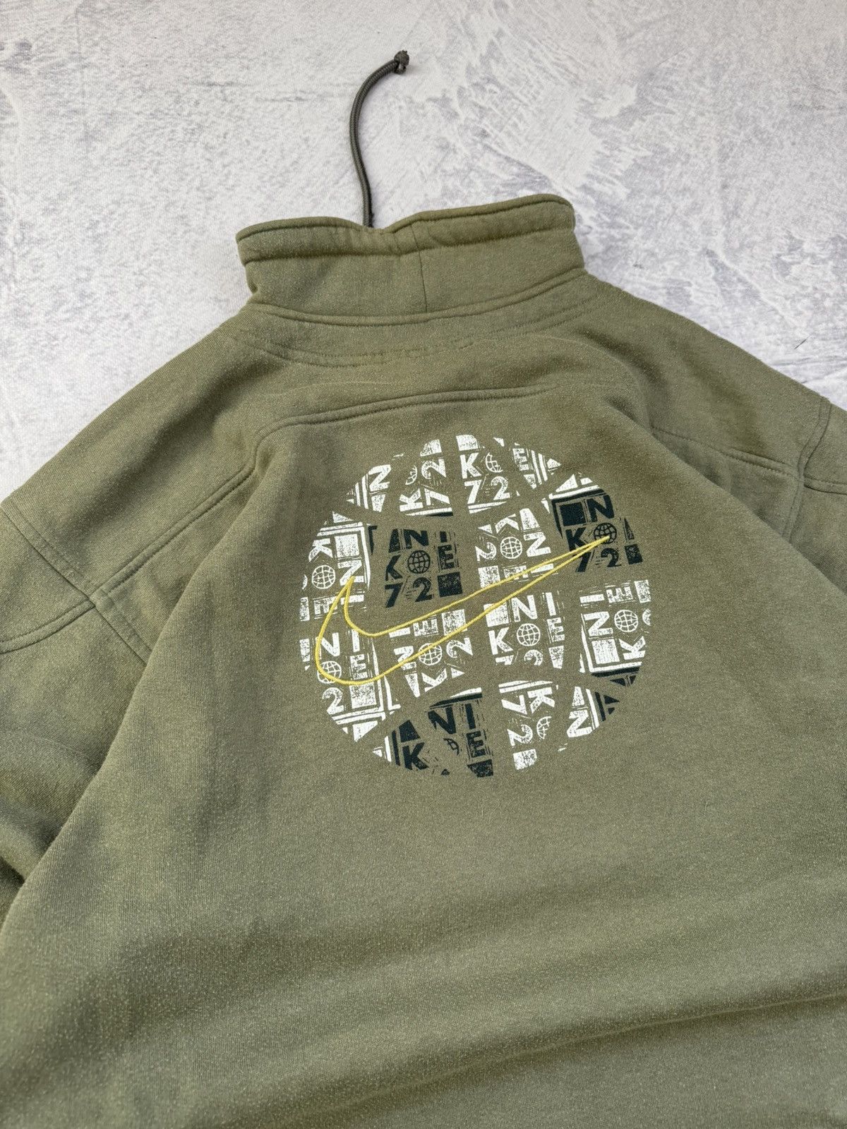 Nike × Vintage NIKE DOUBLE LOGO VINTAGE 1/3 ZIP OVERSIZE BOXY SWEATSHIRT Size US L / EU 52-54 / 3 - 7 Thumbnail