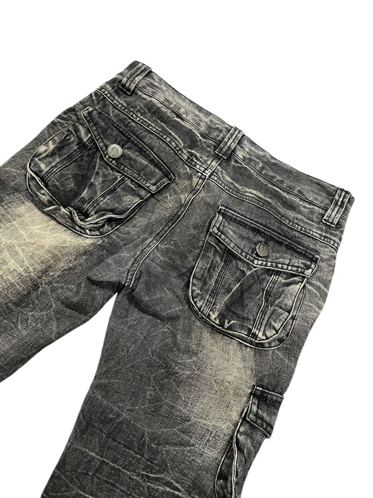 LOWBOX Lowbox Flared Distressed Stonewash Jeans Size US 31 - 17 Thumbnail