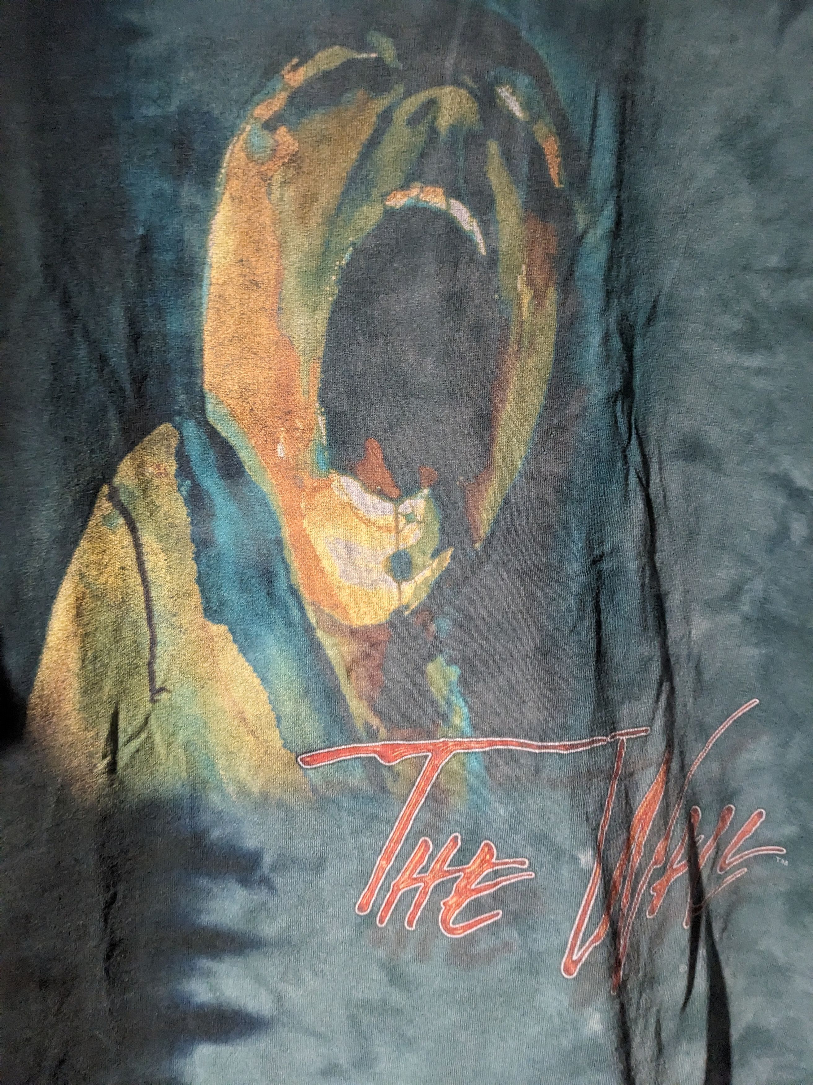 Band Tees × Pink Floyd × Vintage Vintage 2007 Pink Floyd The Wall Liquid Blue Large T-Shirt Size US L / EU 52-54 / 3 - 2 Thumbnail