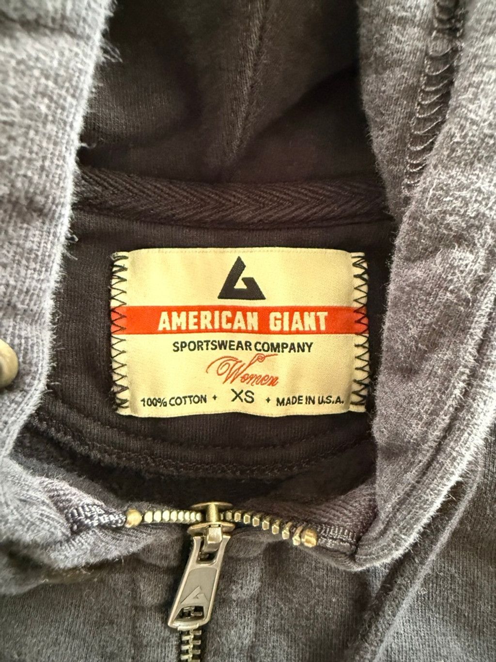 American Giant Women's AMERICAN GIANT Black Full-Zip Hoodie XS Size XS / US 0-2 / IT 36-38 - 4 Thumbnail