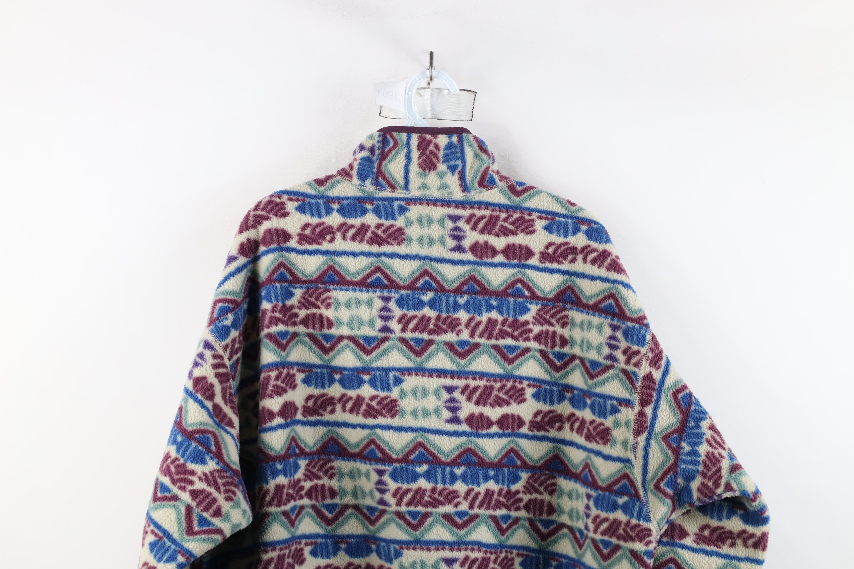 Columbia × Vintage Vintage 90s Columbia Southwestern Zip Fleece Sweater USA Size US L / EU 52-54 / 3 - 12 Thumbnail