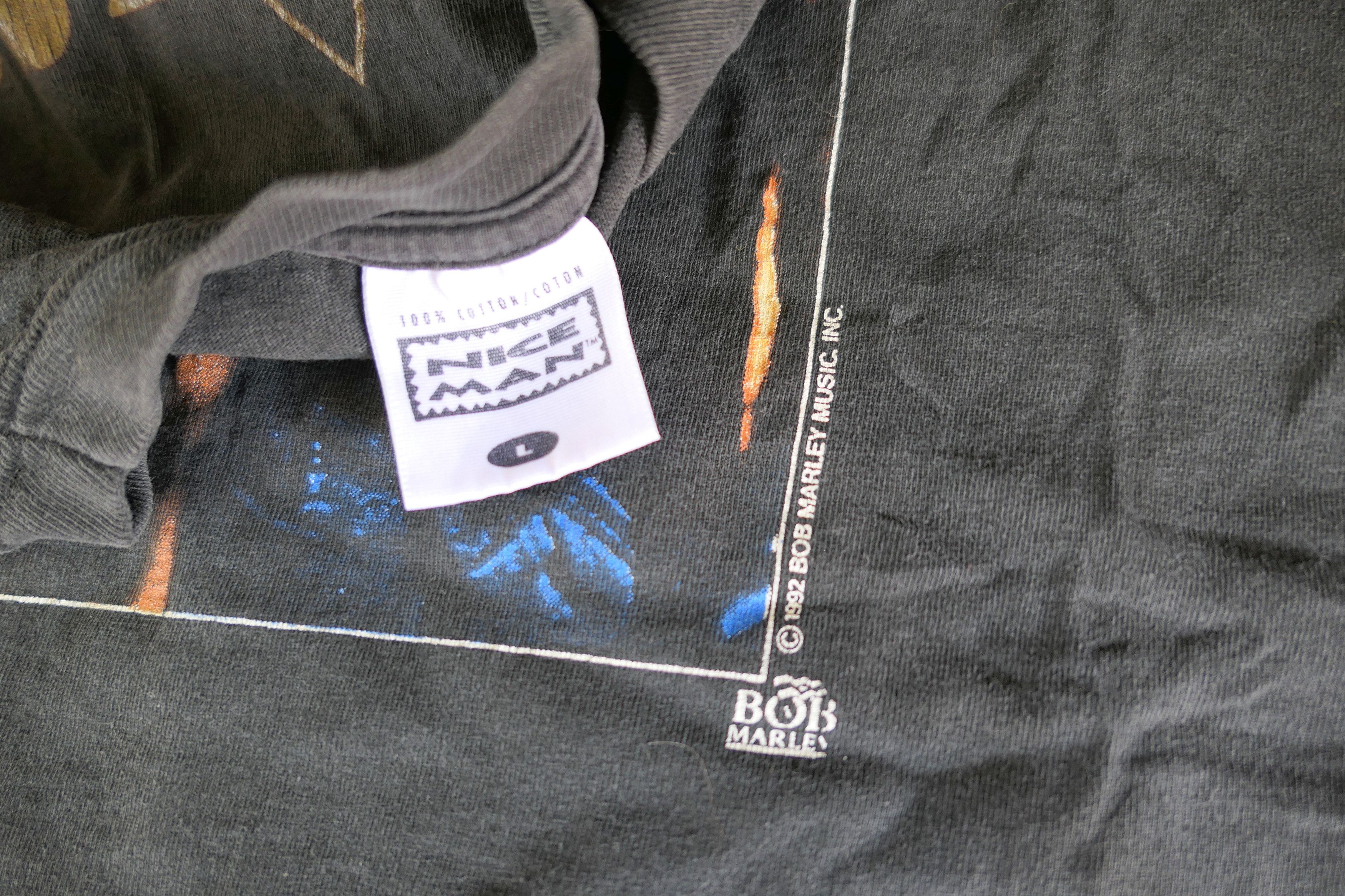 Vintage 90's Vintage 1992 BOB MARLEY Legend Tuff Gong T Shirt Large Size US L / EU 52-54 / 3 - 4 Thumbnail