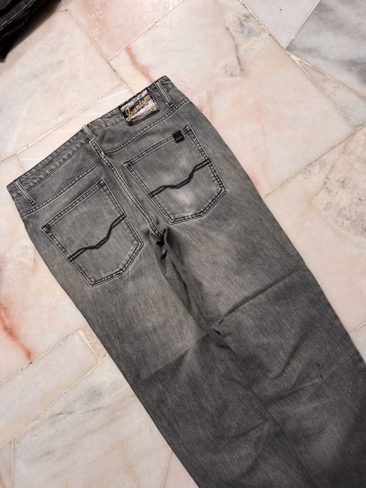Edwin VINTAGE 2000s EDWIN CRAZY FADE DISTRESSED BAGGY Size US 32 / EU 48 - 13 Thumbnail