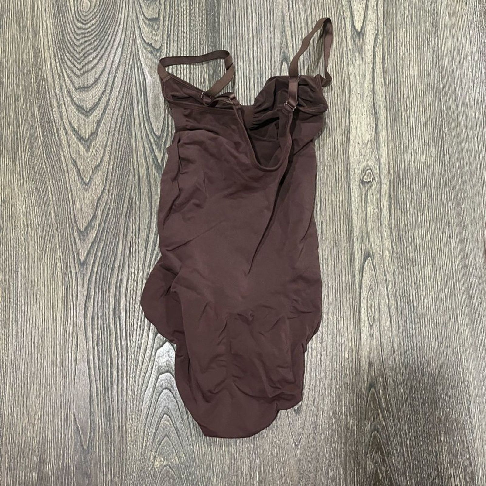 SKIMS NWOT Skims Shapewear Seamless Brief Bodysuit Cocoa Size XL Size ONE SIZE - 4 Thumbnail