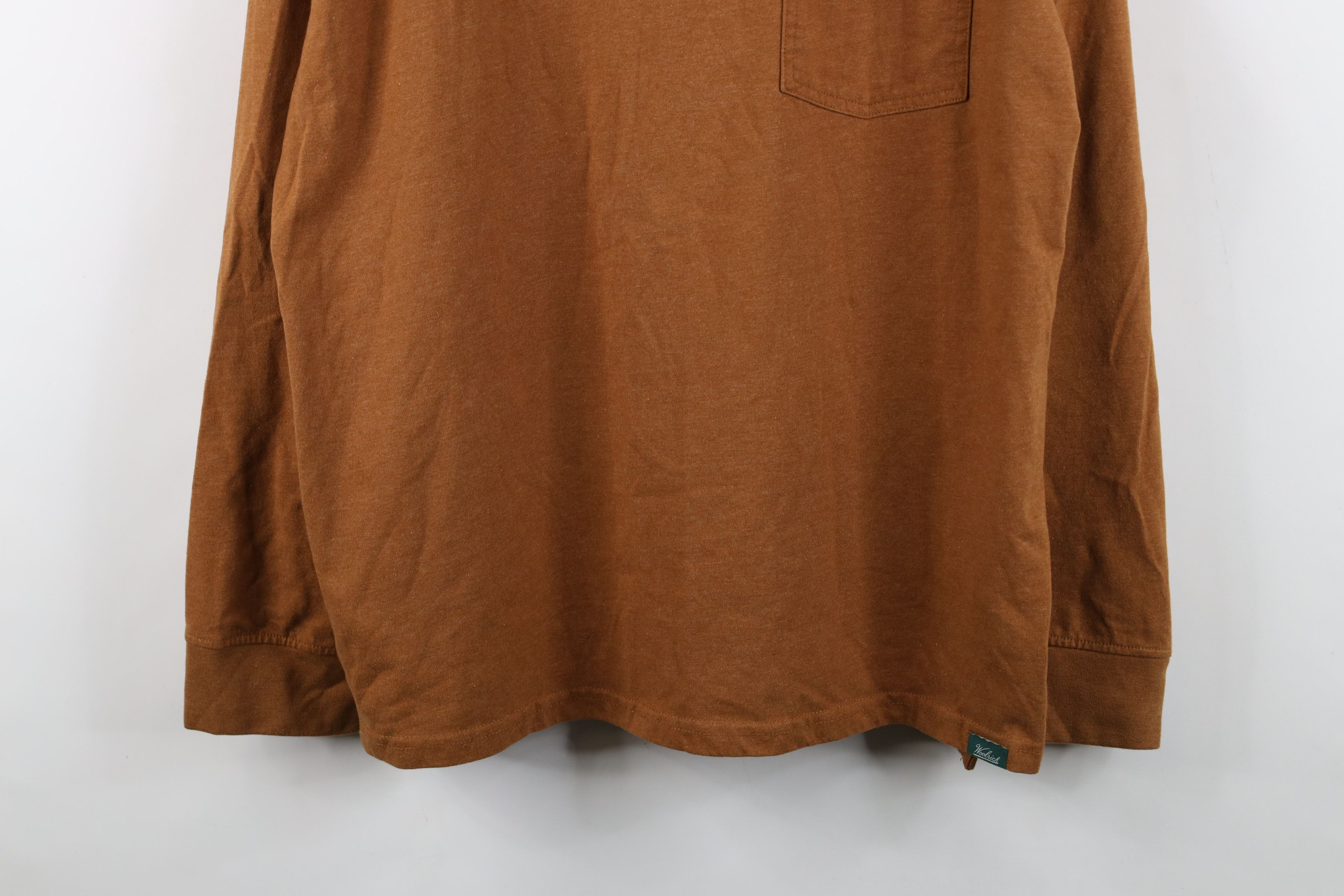 Woolrich Woolen Mills Vintage Woolrich Blank Cotton Long Sleeve Pocket T-Shirt Size US XL / EU 56 / 4 - 3 Thumbnail