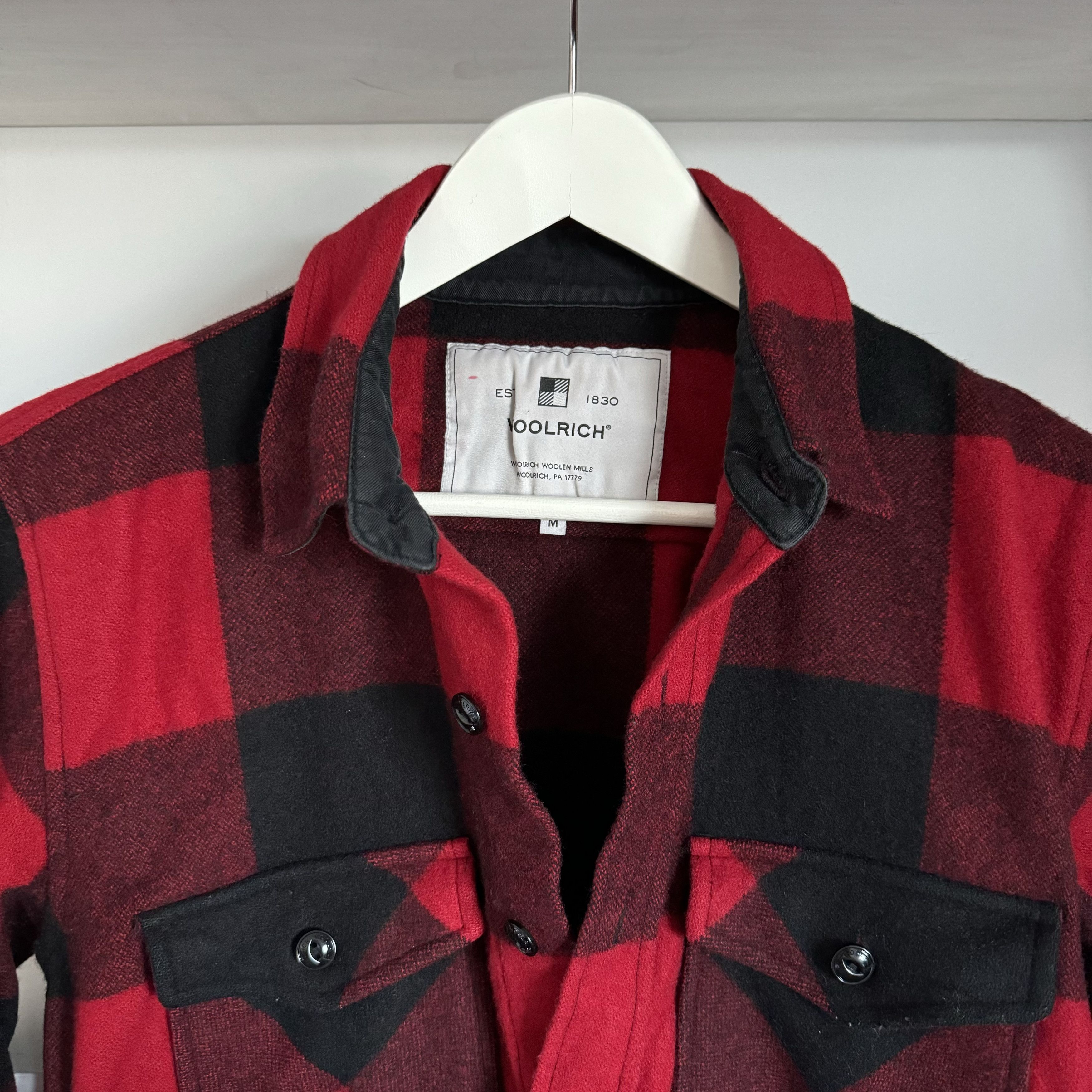 Woolrich Woolen Mills WOOLRICH Check Wool Shirt Jacket Size M Size US M / EU 48-50 / 2 - 6 Thumbnail