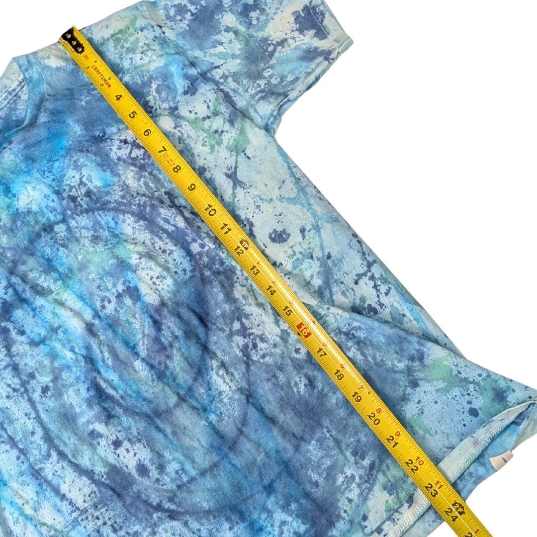 Gildan Gildan Teal/Blue Spiral Tie-Dye Tee Shirt | Women's M Size M / US 6-8 / IT 42-44 - 5 Thumbnail