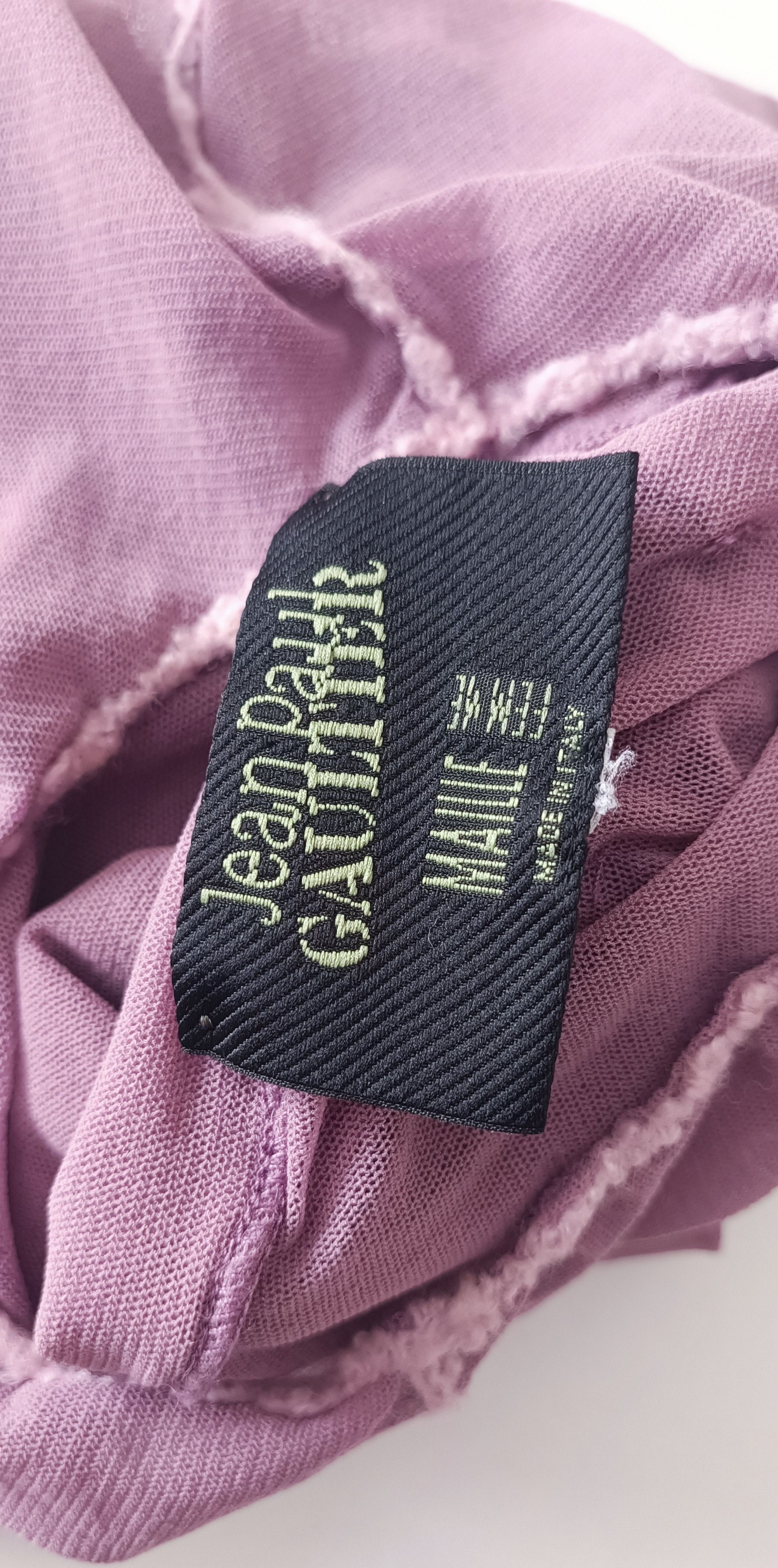 Jean Paul Gaultier 90's - Twinset - Lilac mesh tank top and jacket Size S / US 4 / IT 40 - 5 Thumbnail