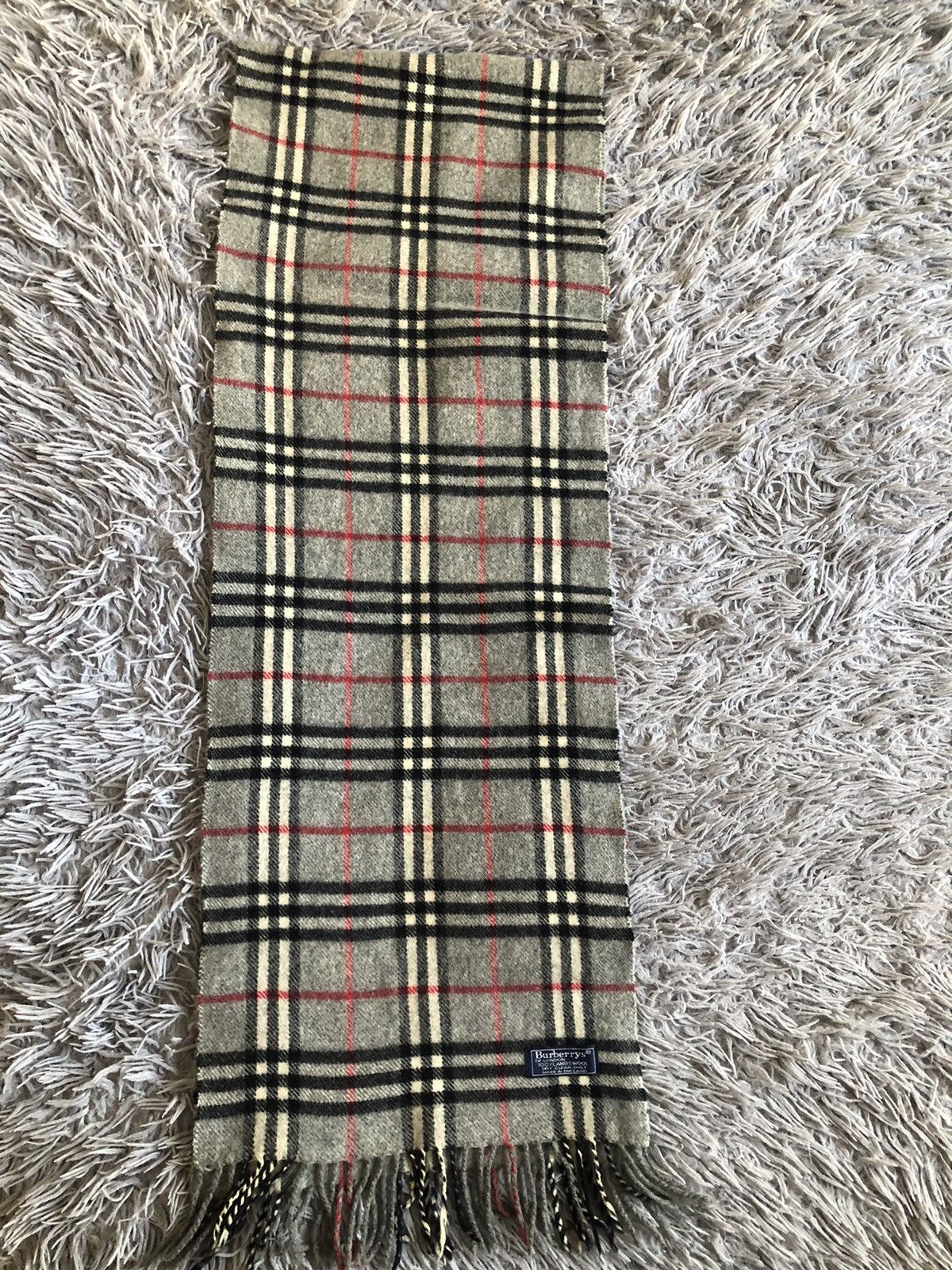 Burberry Scarf Burrberys Vintage Size ONE SIZE - 4 Thumbnail