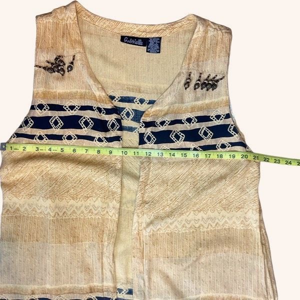 Gabrielle Vintage Gabrielle yellow black beaded tribal 2 pc set Size 30" / US 8 / IT 44 - 4 Thumbnail