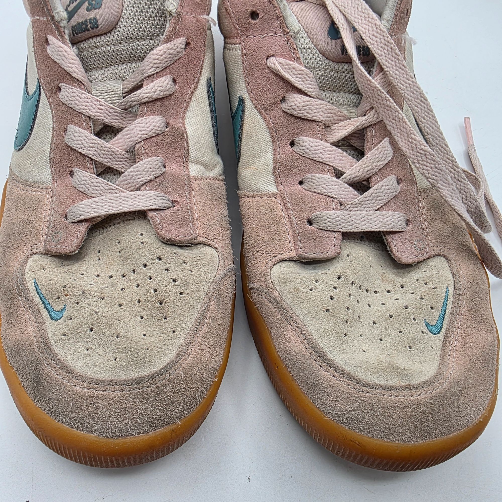 Nike Nike SB Force 58 Pink Bloom Teal Gum Mens Size 8.5 Skateboar Size US 8.5 / EU 41-42 - 9 Thumbnail