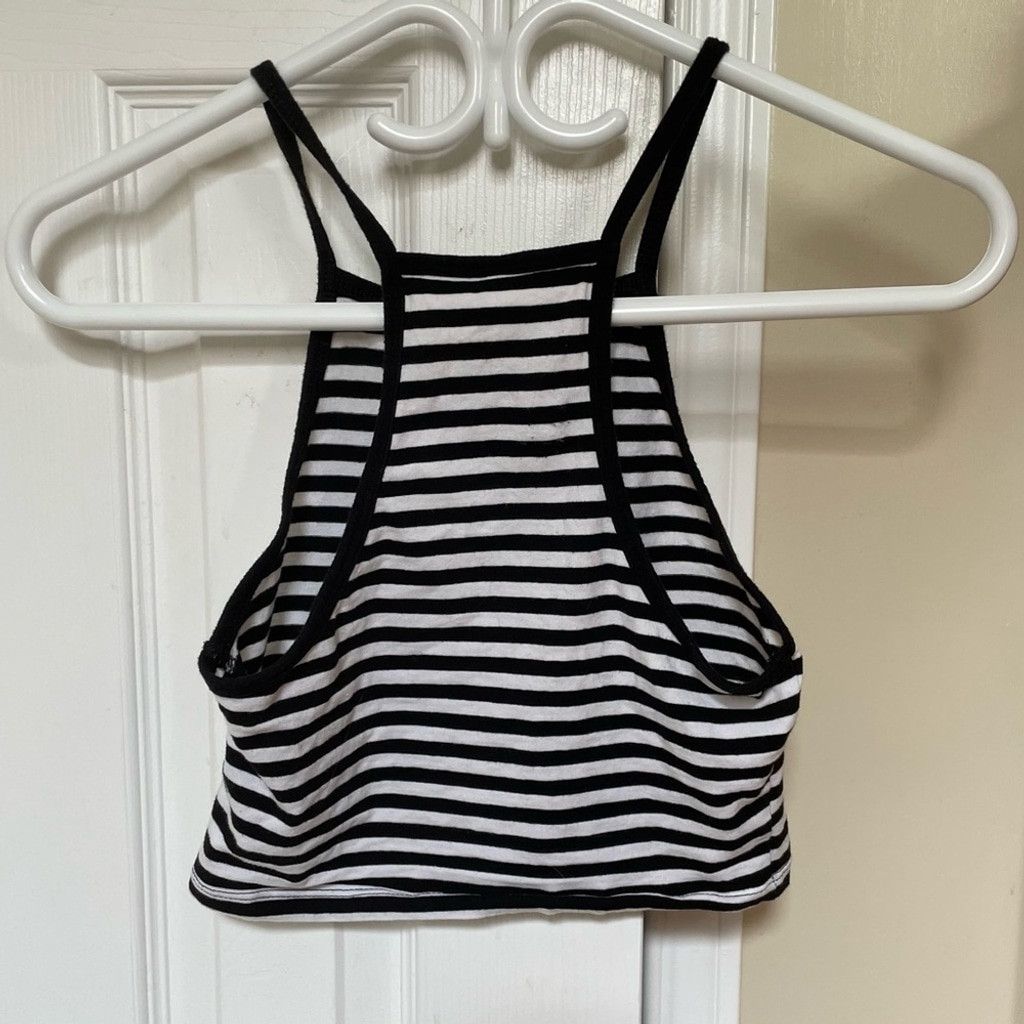 Divided 2 Small H&M Divided Stripped Crop Tops Size XS / US 0-2 / IT 36-38 - 9 Thumbnail