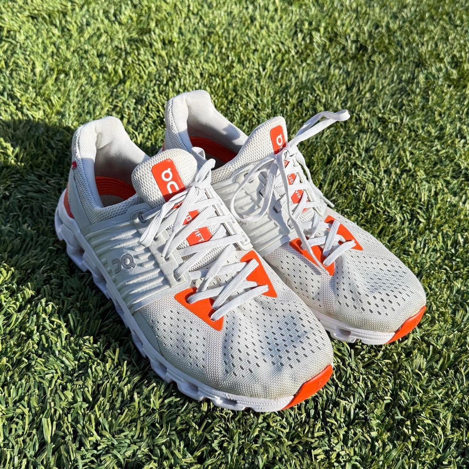 On On Running Cloudswift White Flame Orange Size 9.5M US Size US 9.5 / EU 42-43 - 1 Thumbnail