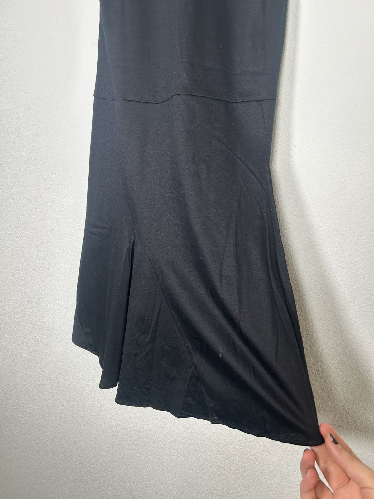 Helmut Lang AW2000 Draped Knite Godet Mini Dress Size M / US 6-8 / IT 42-44 - 5 Thumbnail