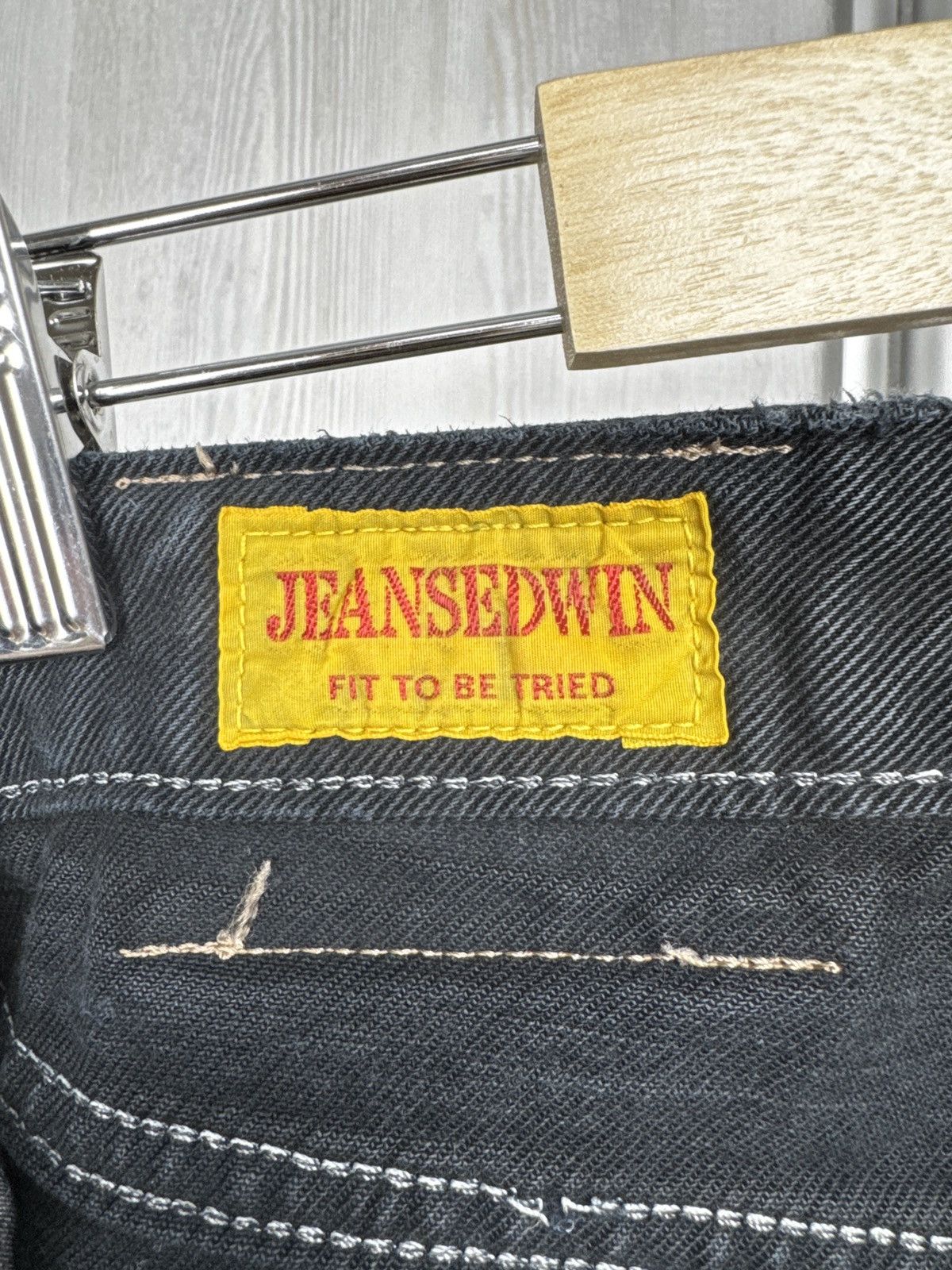 Edwin JeansEdwin international black distressed denim jeans japan Size US 30 / EU 46 - 13 Thumbnail