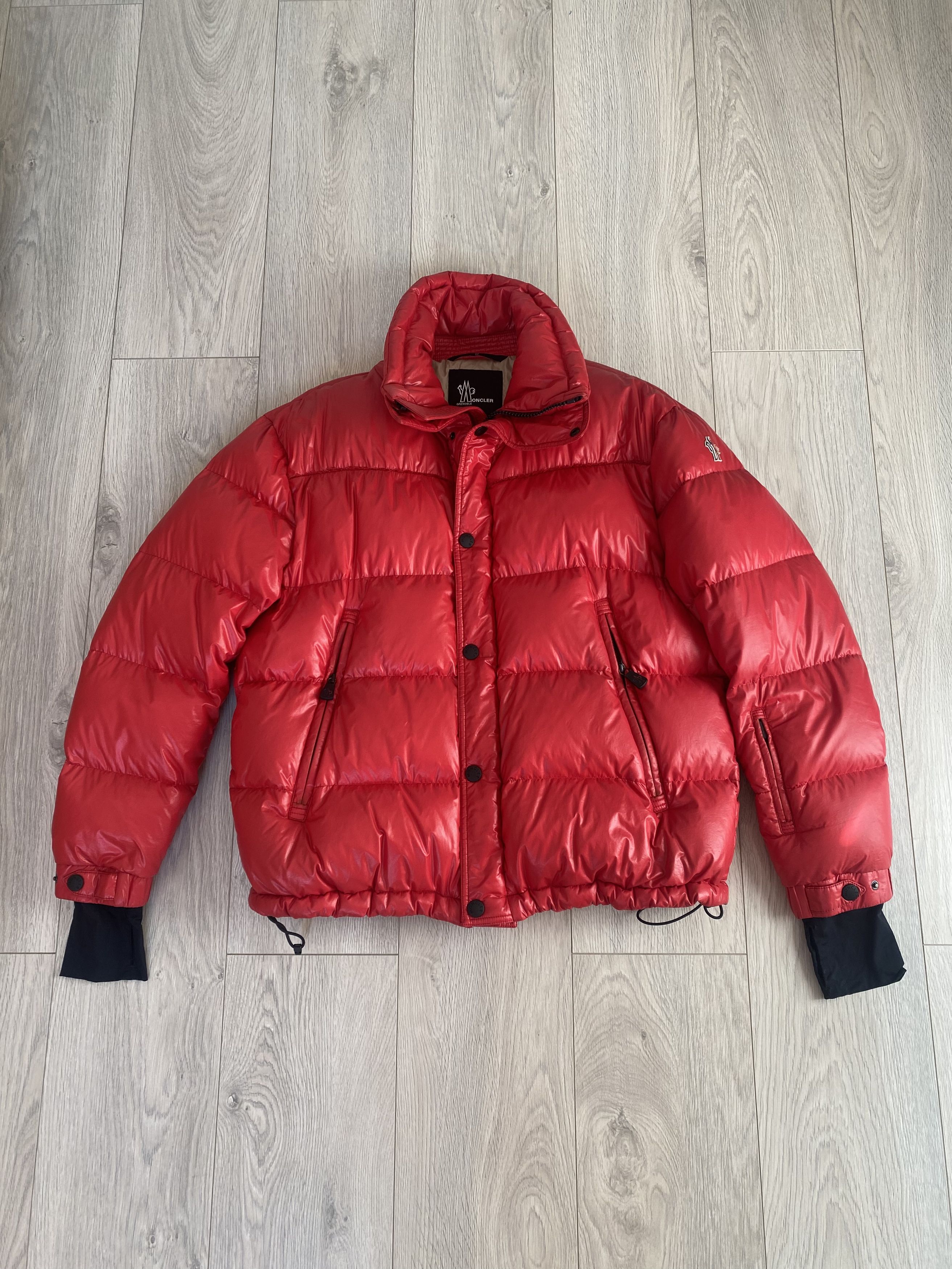 Moncler Genius Grenoble Arlaz Nylon Down Jacket In Red