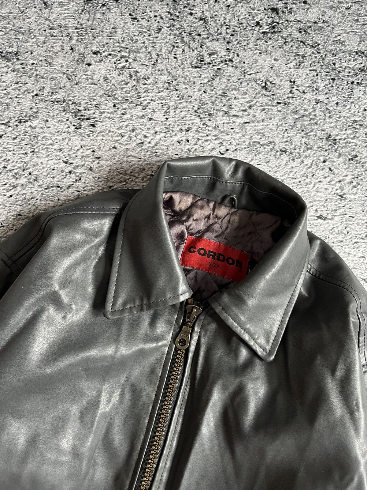 Vintage Vintage Cordon USA 70s/80s Leather Jacket Size US M / EU 48-50 / 2 - 5 Thumbnail