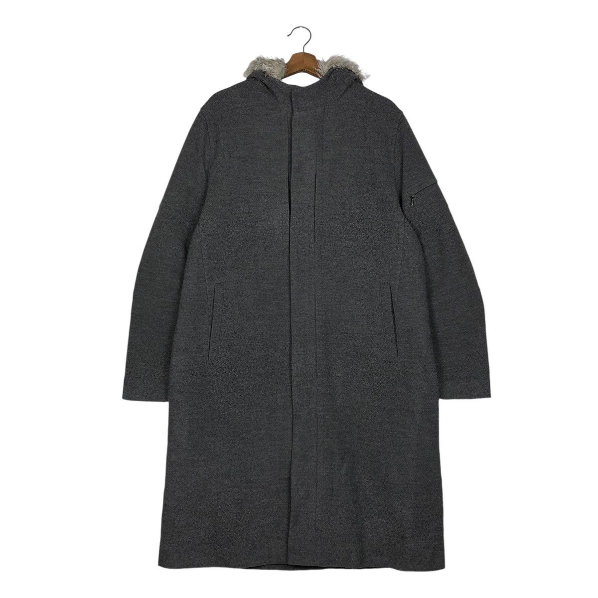 Comme Ca Ism 🔥VINTAGE BIKER LONG JACKET WOOL COMME CA ISM MINK FUR HOODIE Size US M / EU 48-50 / 2 - 13 Thumbnail